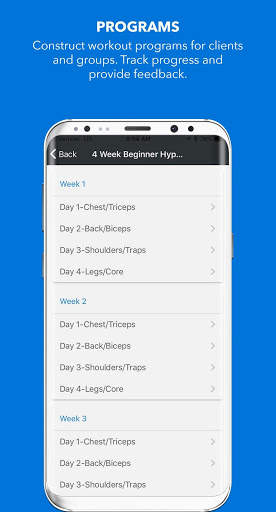 Training App (by GymCloud) screenshot 1