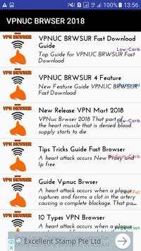 Fast Vpn UC Browsr 2018 Guide Feature Internet screenshot 3