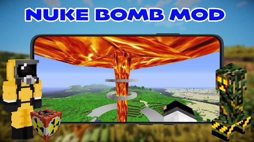 Nuke Bomb Mod For Minecraft PE screenshot 2