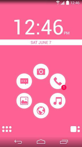 Basic Pink Theme for Smart Launcher screenshot 2