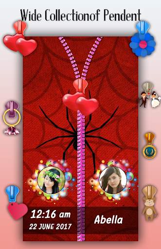 Spider Zipper Lock Screen 4 تصوير الشاشة