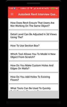 Autodesk Revit Interview Question screenshot 1