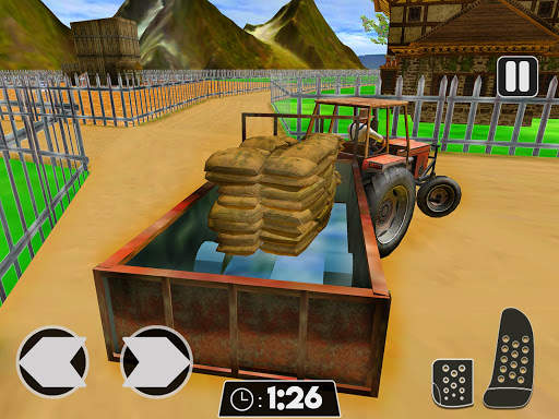 Big truck driving - Farm Tractor Cargo Drive Game screenshot 12