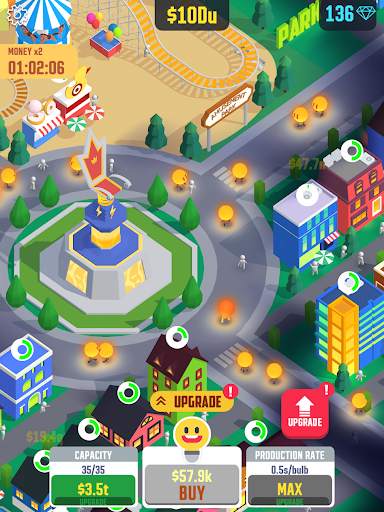 Idle Light City: Clicker Games स्क्रीनशॉट 12