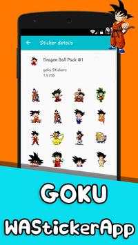 Goku Stickers For Whatsapp‏ (WAStickerApps) screenshot 4