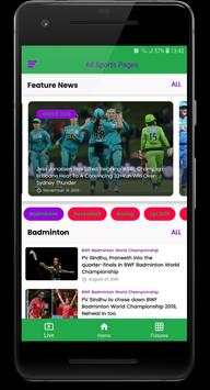All Sports Pages - Live & Exclusive Updates screenshot 1