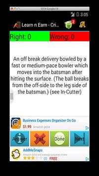 Cricket: Earn n Learn screenshot 3