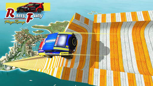 Mega Ramp Rally Fury Car Racing Stunts Tricky Test screenshot 3