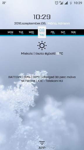 Frozen Clean for KLWP screenshot 2
