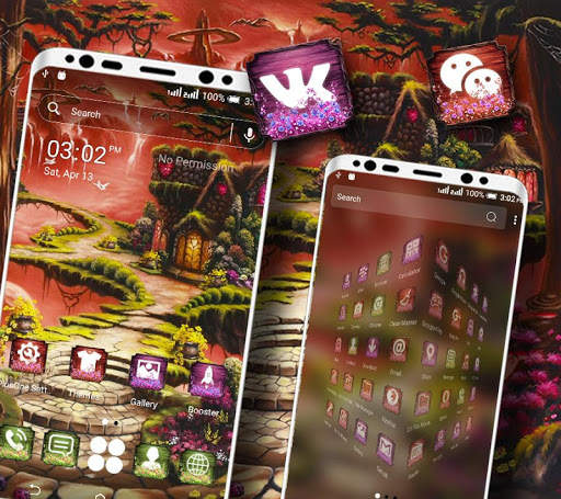 Wonderland Forest Launcher Theme screenshot 4