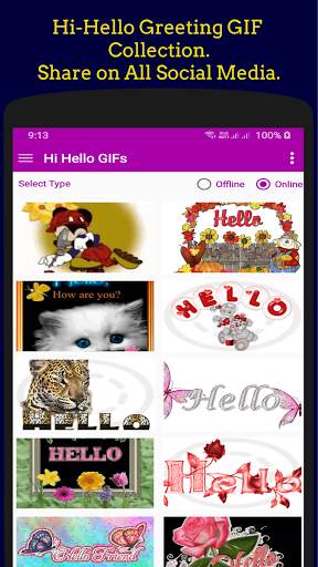 Hi Hello Gif Collection. screenshot 1