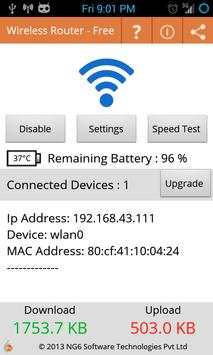 Portable Wi-Fi Router - Free скриншот 1
