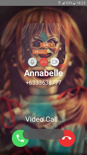Fake Video Call Doll : Hello Annabelle Granny screenshot 2