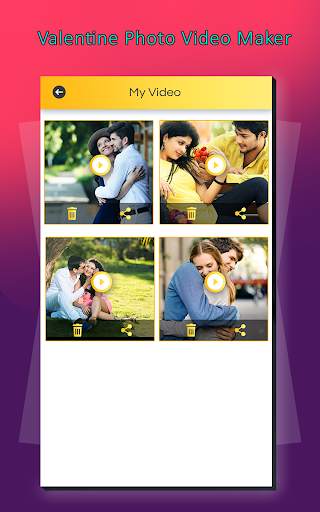 Valentine Photo Video Maker screenshot 1