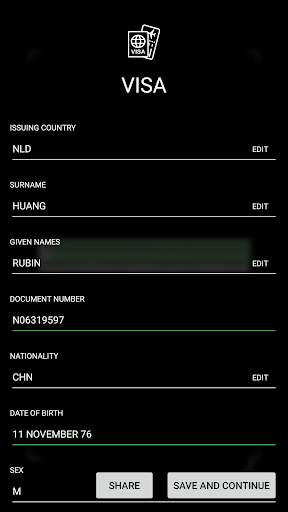 MRZ Scanner - Free screenshot 1