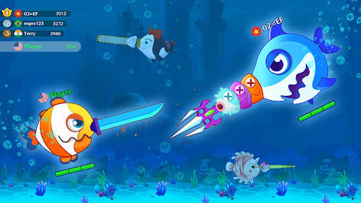 Shark vs Fish .io-Hungry World screenshot 1