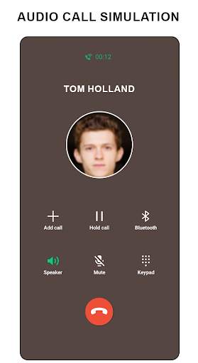 Fake video Call Simulation From Tom Holland screenshot 4