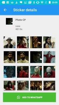 Casa du Papel WAStickerApps for WhatsApp 2019 screenshot 5