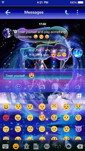 Gemini Emoji Keyboard Theme screenshot 8