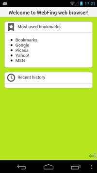 WebFing - Web Browser screenshot 1