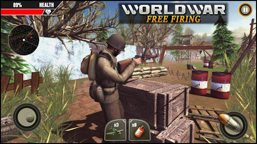 World War ww2 Firing battlegrounds: Free Gun Games screenshot 4