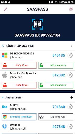 SAASPASS quản lý mật khẩu & Au screenshot 2
