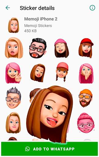 Memoji Apple Stickers for WhatsApp WAStickerApps screenshot 3