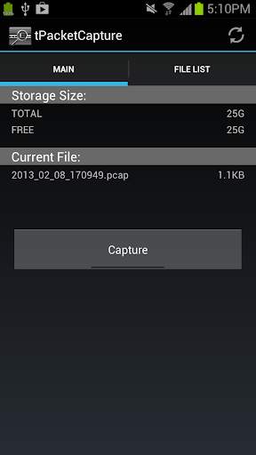 tPacketCapture screenshot 1
