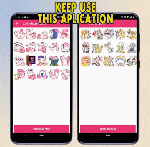 Cute Cat Sticker 2020 WAStickerApps for WhatsApp screenshot 6