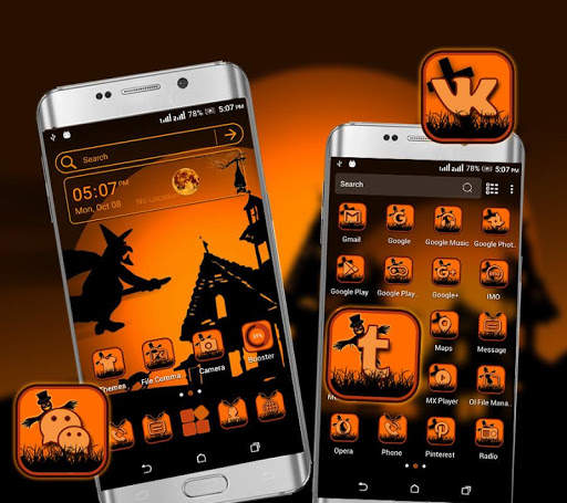 Halloween Dark Night Launcher Theme screenshot 2