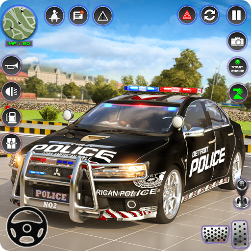 Police Spooky Jeep Parking Sim icon