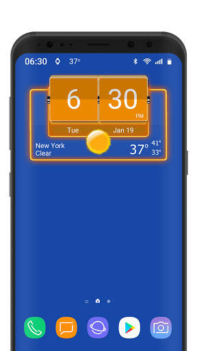 3D Flip Clock Theme Pack 05 screenshot 4