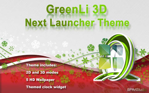 GreenLi 3D theme Next Launcher screenshot 9