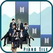 BTS KPOP on Piano Tile logo