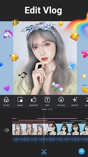Editor de Pembuat Video -VlogU screenshot 1