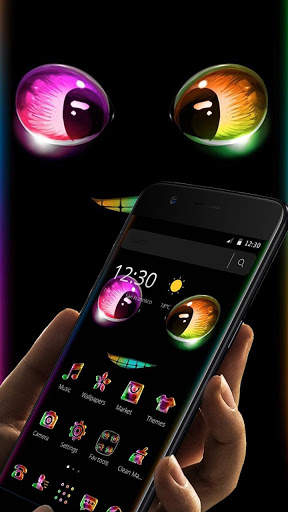 Cartoon Neon Cute Monster Theme screenshot 4