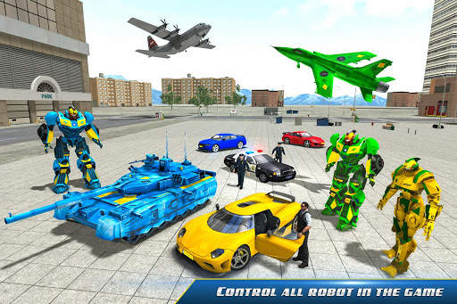 Robot furtif transformant des jeux de voiture screenshot 1