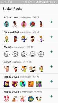 WASticker Packs For Whatsapp - Latest Packs screenshot 2