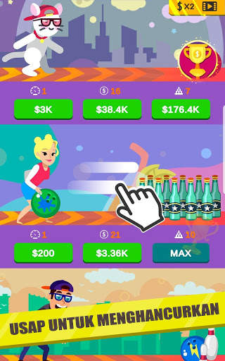 Bowling Idle - Permainan Olahraga Idle screenshot 1