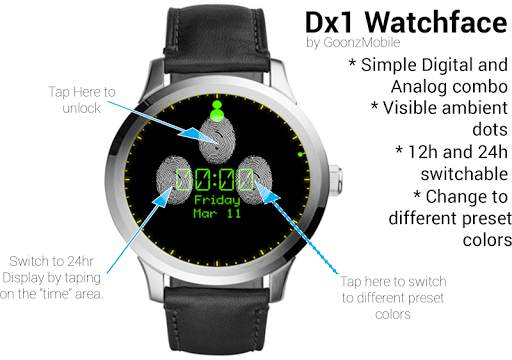 Dx1 WatchFace screenshot 1
