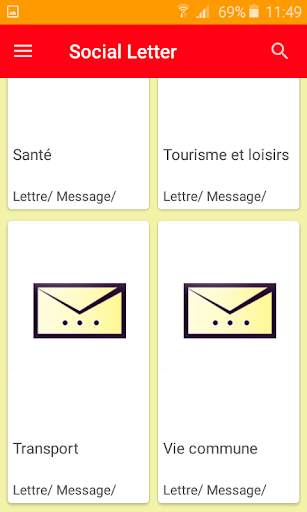 French letters for social events screenshot 5