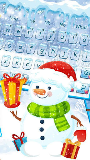 Christmas Iceman Keyboard Theme screenshot 2