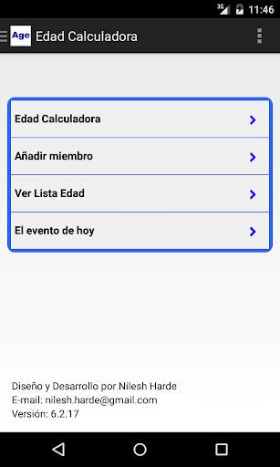 Edad Calculadora screenshot 1