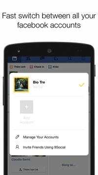 9Social - multi Facebook screenshot 3