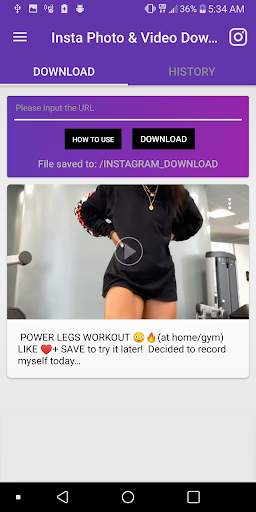 Photo &  Video downloader for Instagram screenshot 1