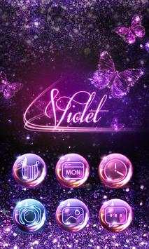Violet V Launcher Theme screenshot 1