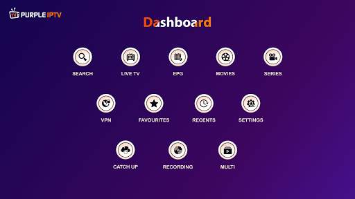 IPTV Smart Purple Player - No Ads screenshot 1