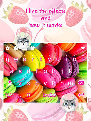 Color Macarons Free Keyboard Theme screenshot 1
