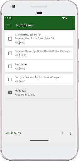 My Shopping List (with widget) screenshot 2