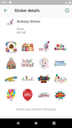 Birthday Wishes WhatsApp Stickers (100  Stickers) screenshot 3